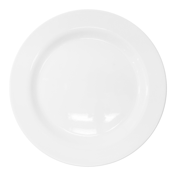 80739 Plato Trinche 10" Melamina Blanca Tavola